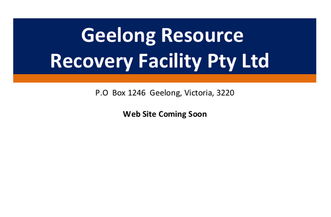 Geelong Resource Recovery Facility